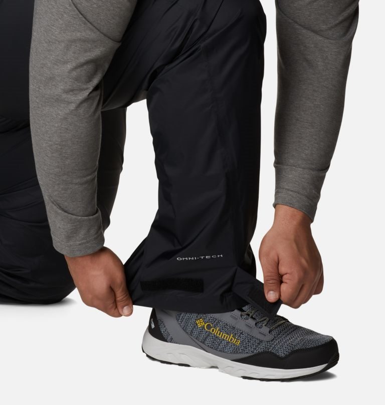 Men's Columbia Rebel Roamer Rain Pants Black | Plus Size CA-G4168